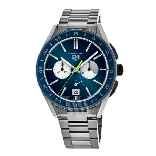 Connected Modular 45 Blue Dial Stainless Steel Men's Watch SBG8A11.BA0646