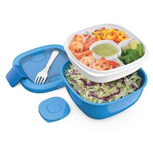 Bentgo Salad (Purple) BPA-Free Lunch Container with Large 54-oz Salad Bowl