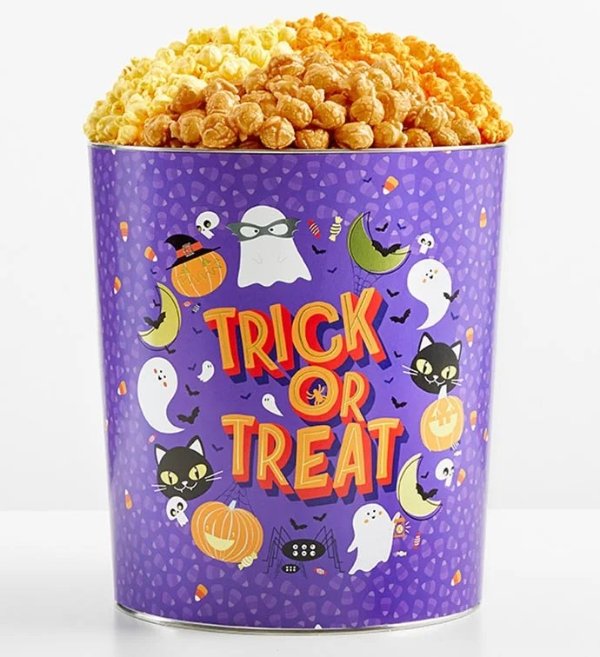 Spooky Fun 3 1/2 Gallon 3 Flavor Popcorn Tin