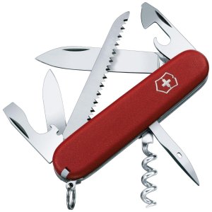 Victorinox Swiss Army Camper II Folding Camping Knives, Red, 91mm