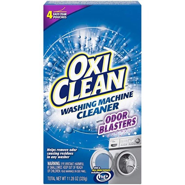 Washing Machine Cleaner with Odor Blasters, 4 Count