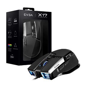 EVGA X17 8Khz 游戏鼠标, 可调负重+3389传感器