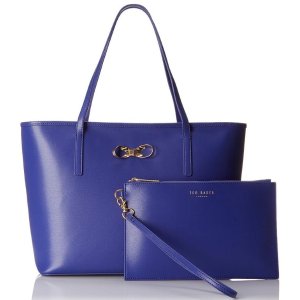 Ted Baker Bonnita Crosshatch Bow Shopper with Pouch Tote Bag