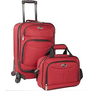 U.S. Traveler Fashion 2 Piece Carry-on Spinner Set Luggage