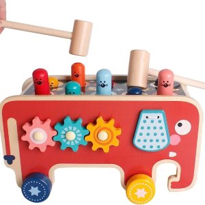 史低价：SHIERDU 木质幼童玩具5折起+再减 立方游戏中心$72