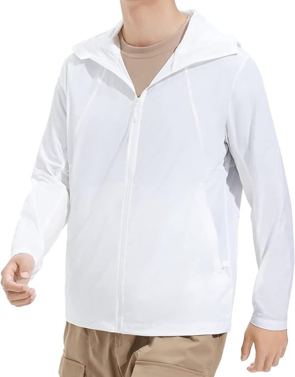 UNISEX Lightweight Summer Jackets UPF 50+ Sun Protection Quick Dry Breathable