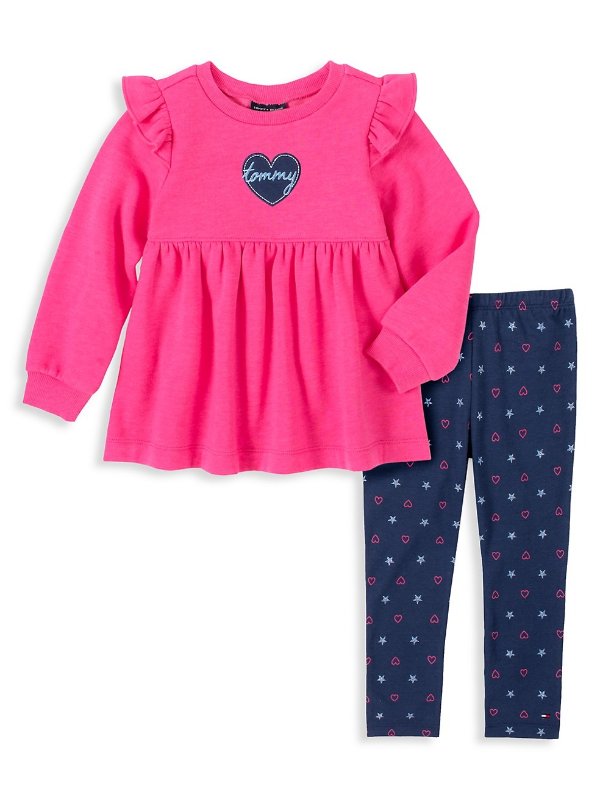 Baby Girl's Two-Piece Tunic & Pants Set