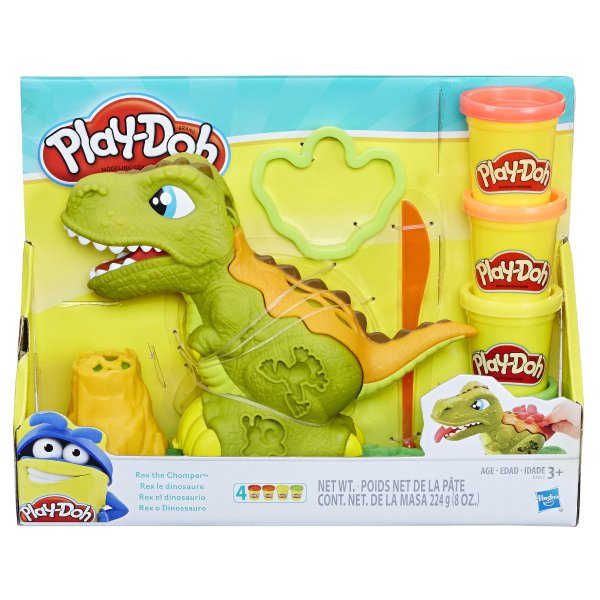 Rex the Chomper Dinosaur with 4 Cans of Dough