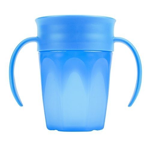Cheers 360 Spoutless Training Cup, 6m+, 7 Ounce, Blue
