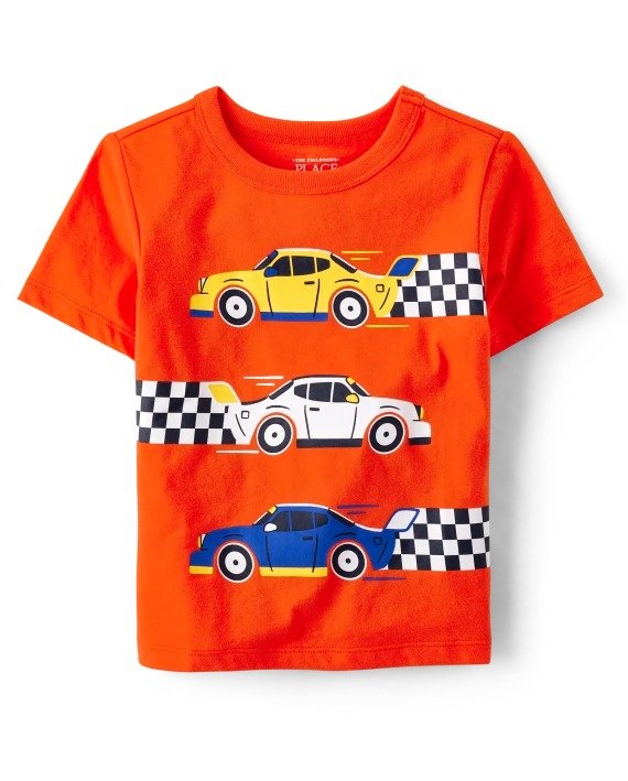 Baby And Toddler Boys Racecar Graphic Tee - ripetomato