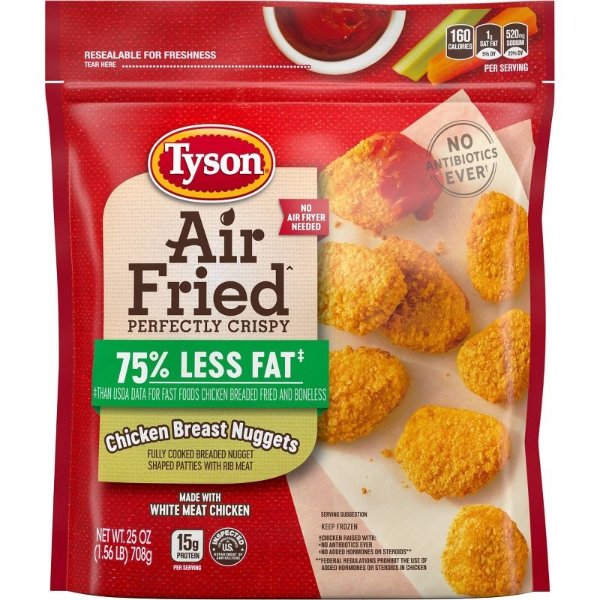 Air Fried Chicken Nuggets - Frozen - 25oz