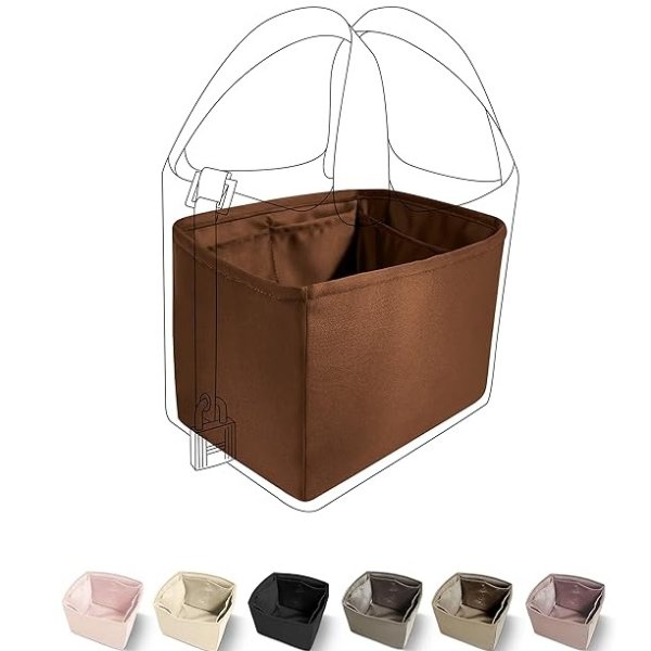 Silk Handbag Organizer Fits picotin18/22Bags, Silky Smooth, Luxury Handbag Tote in Women Bag Shapers (Gold, PC18)