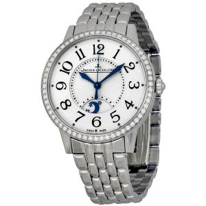 Jaeger LeCoultre Rendez-Vous Silver Dial Stainless Steel Diamond Ladies Watch Q3448120 