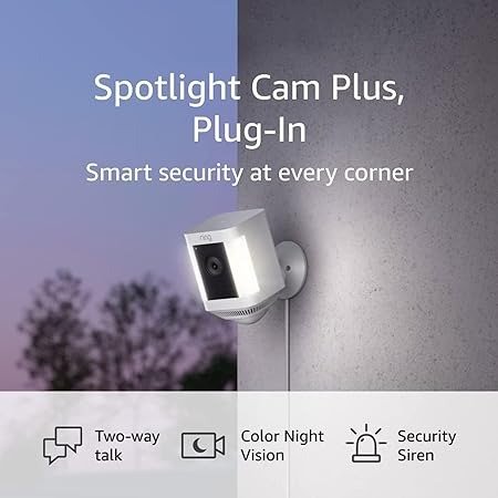 Plus 聚光灯 安防摄像头 有线版 2022新款
