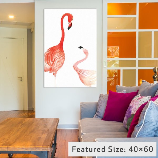 "Flamingo" by Rongrong DeVoe, 12x8x.75 - Contemporary - Prints And Posters - by iCanvas
