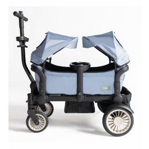Joey (2 Seater) Stroller Wagon with 2 Canopies - Blue