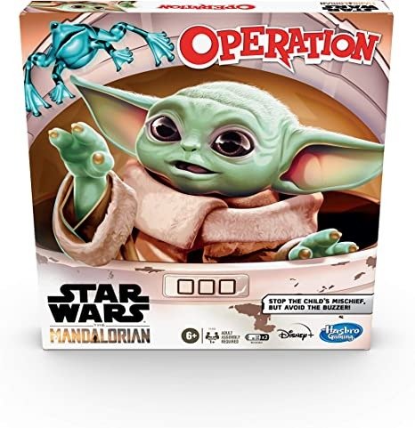 Gaming Operation Game: Star Wars The Mandalorian Edition Board Game for Kids