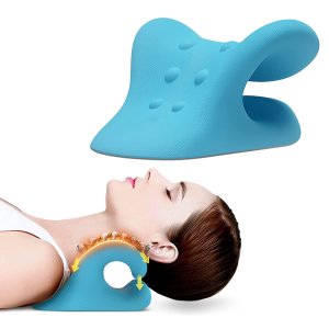 BEMKWG Neck Stretcher and Shoulder Relaxer Elastic Gentle Therapy Pillow
