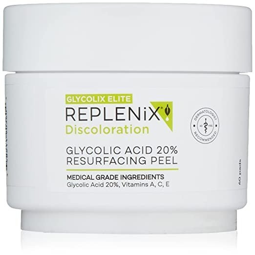 - Glycolix Elite Glycolic Acid Resurfacing Peel Pads - Medical Grade Brightening and Exfoliating Treatment, Travel Friendly Pads, 60 ct.