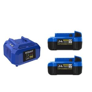 $149 + free fanKobalt 24-V 2-Pack Lithium-ion Battery and Charger (4 Ah)
