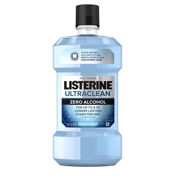Listerine Ultraclean 无酒精薄荷漱口水 1升