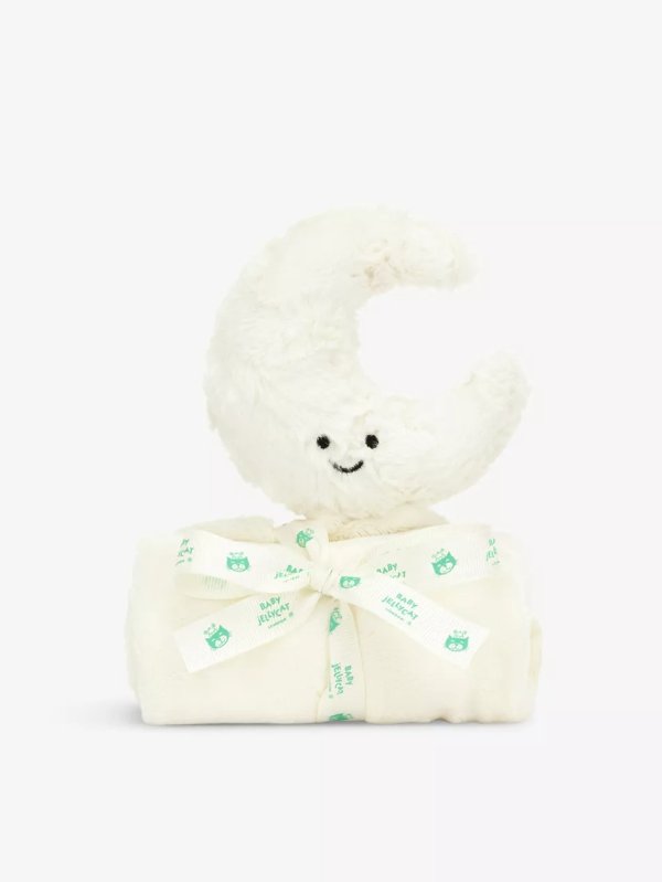 Amuseable Moon faux-fur soother 34cm
