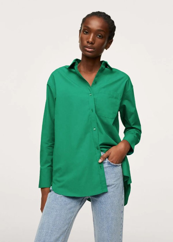 Oversize cotton shirt - Women | OUTLET USA