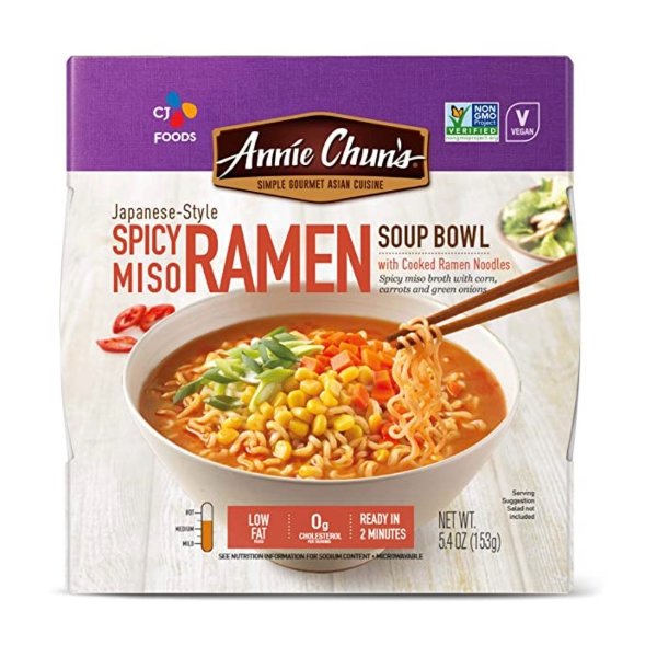 Spicy Miso Ramen Noodle Bowl 6 packs