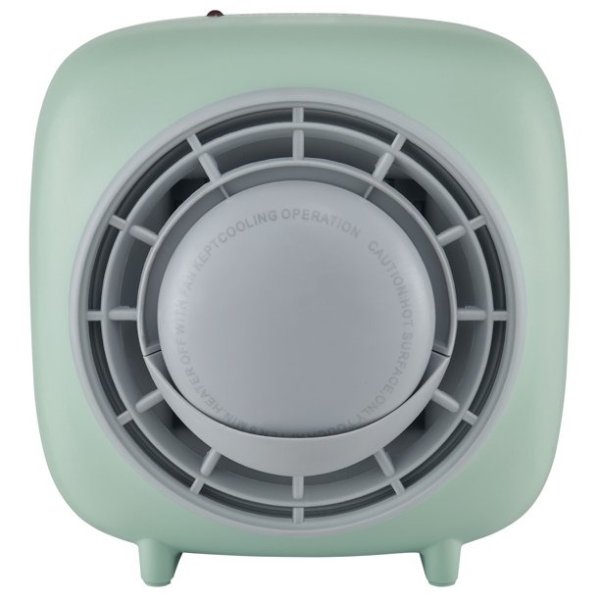 3-in-1 Mini Tabletop Electric Ceramic Heater With Hand Warmer, Green