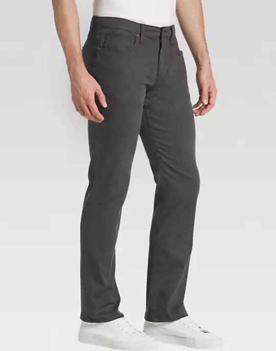 Brixton Charcoal Gray Slim Fit Twill Pants - Men's Pants | Men's Wearhouse