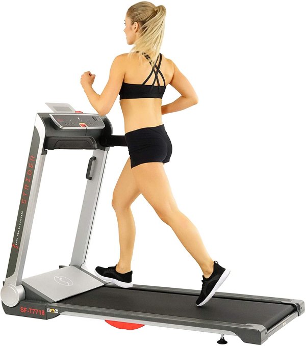 Amazon Sunny Health & Fitness Folding Running Treadmill