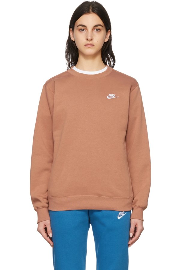 Brown Cotton Sweatshirt