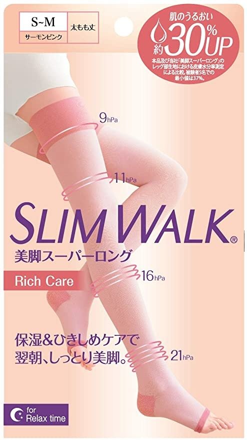 Pip Slim Walk 睡眠美腿 RichCare 超长长款 SM尺寸 粉色 压力 SLIMWALK