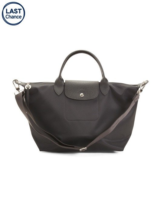 Canvas Le Pilage Neo Large Leather Top Handle Bag | Handbags | Marshalls