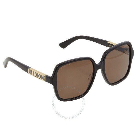 Polarized Brown Square Ladies Sunglasses GG1189S 001 56