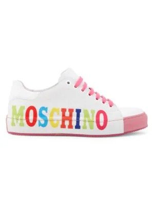 Logo Multicolor Lace-Up Sneakers
