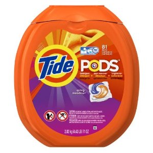 Tide PODS HE洗衣机专用球状包装洗衣液