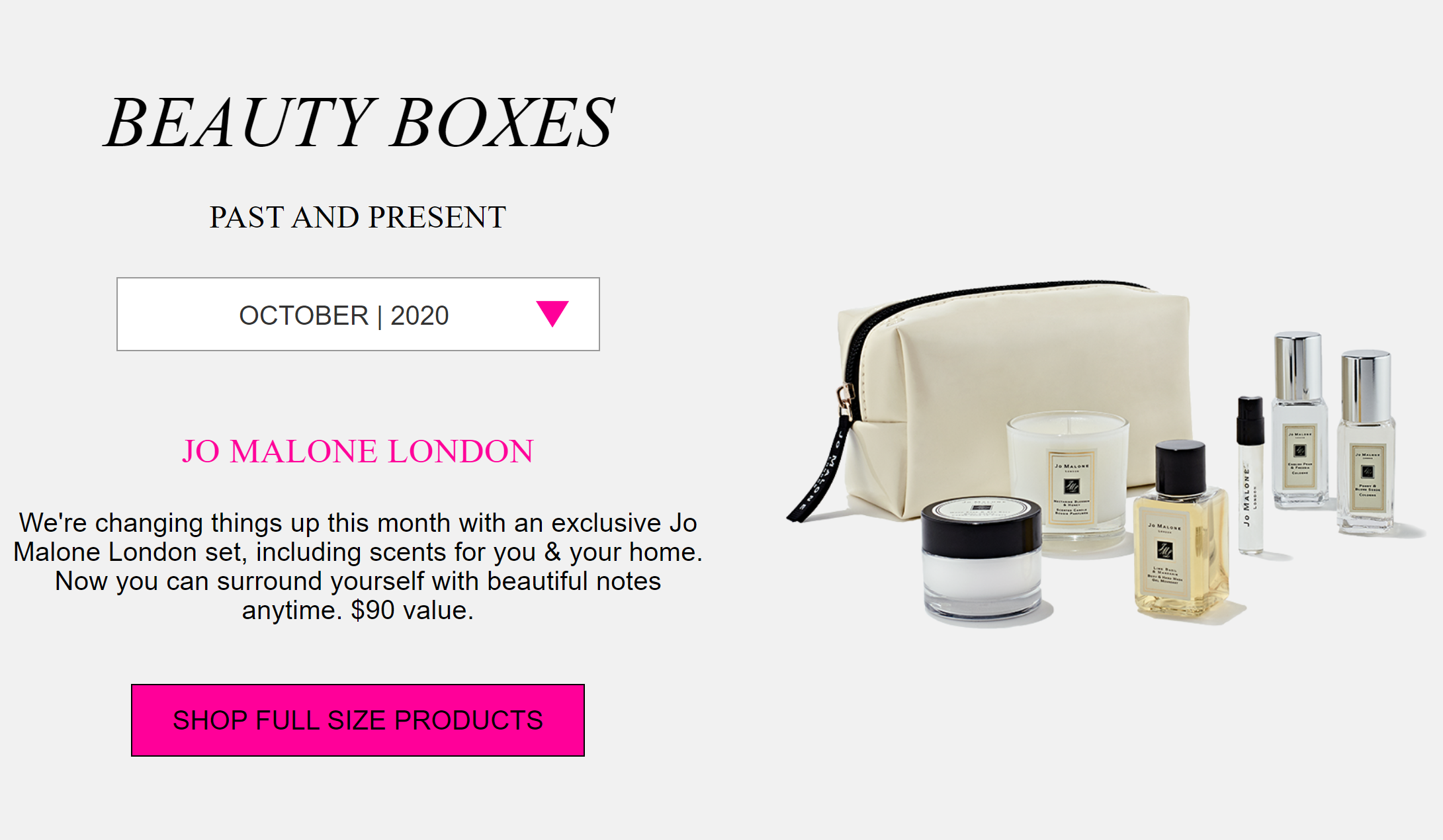 Macys beauty box 15订阅 Jo Malone 祖马龙礼盒 价值90 