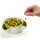 DDWG010GB Double Dish Pistachio Bowl and Snack Serving Bowl, Green/White