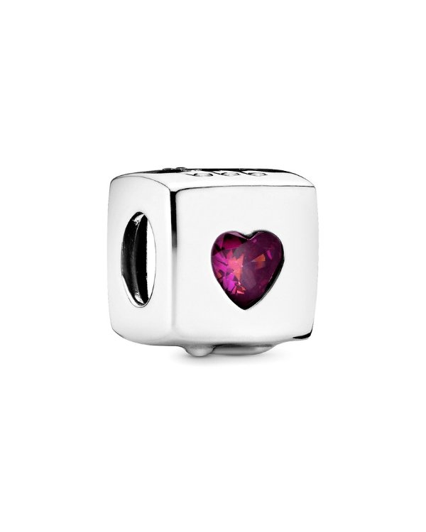 Moments Silver Love Dice Charm