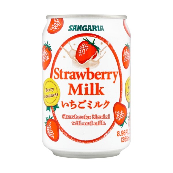 日本SANGARIA 红茶姬 奶茶 草莓味 265ml 美版