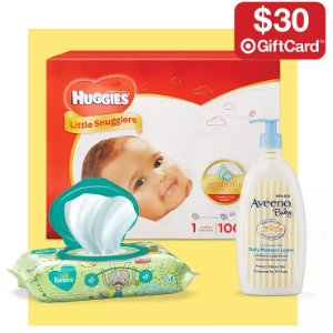 with $100 Diapers, Wipes & Toiletries @ Target.com