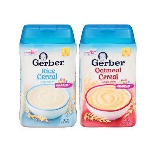 Gerber Baby Cereal Single-Grain Variety Pack, 8 ounce (Pack of 6)