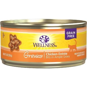 Wellness买1送1鸡肉配方无谷物猫咪湿粮罐头 5.5oz 12罐