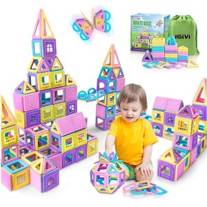 IGIVI Magnetic Tiles Toddler Toys