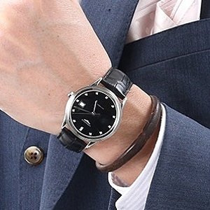 LONGINES Flagship Automatic Black Dial Black Leather Men's Watch L4.874.4.52.2