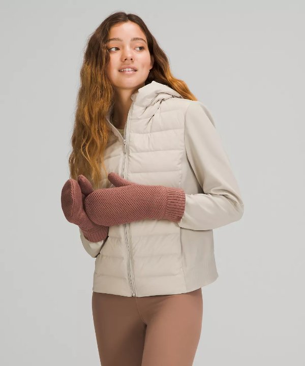 Fleece-Lined Knit Mittens | Women's Gloves & Mittens | lululemon