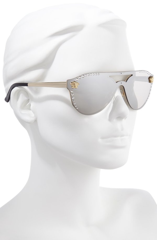 Medusa 60mm Crystal Shield Sunglasses