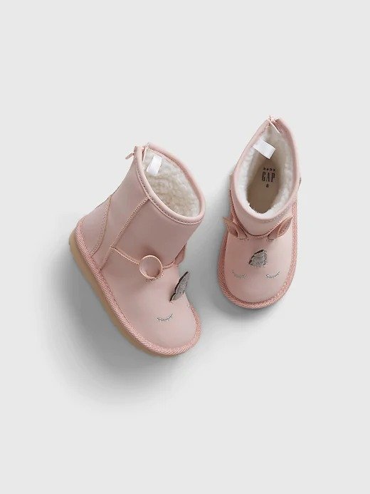 独角兽造型3D  小童靴