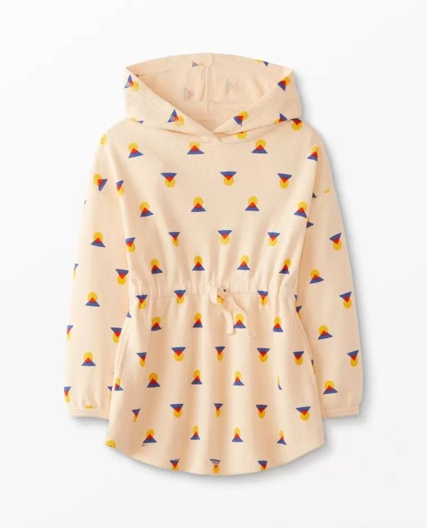 Hoodie Waffle Knit Dress